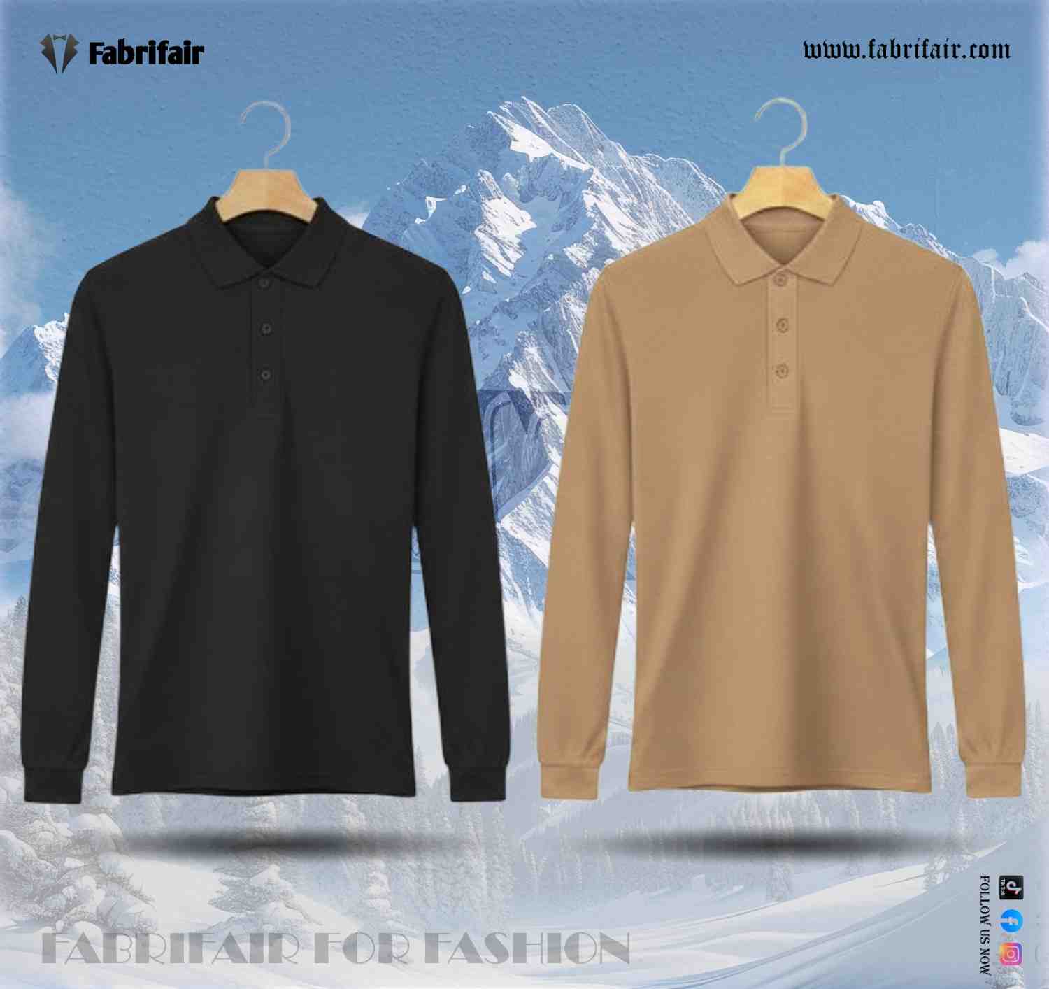 Mens 2pis Combo Full Sleeve PK Kulti Polo T-Shirts - Classical Edition
